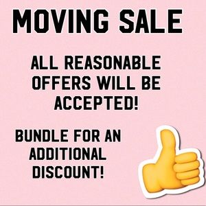 💥💥 MOVING SALE 💥💥